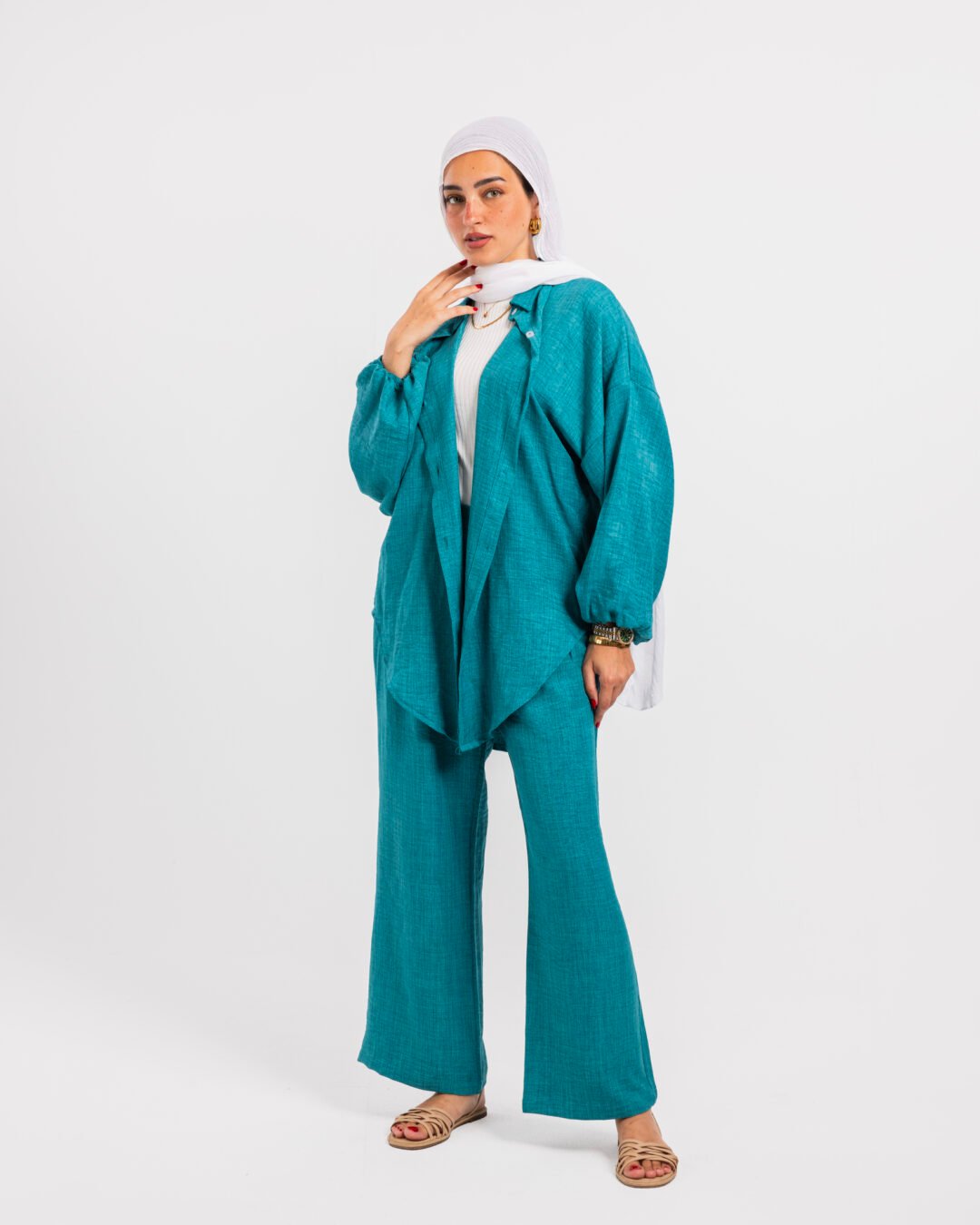 Aqua shirt set - Image 2