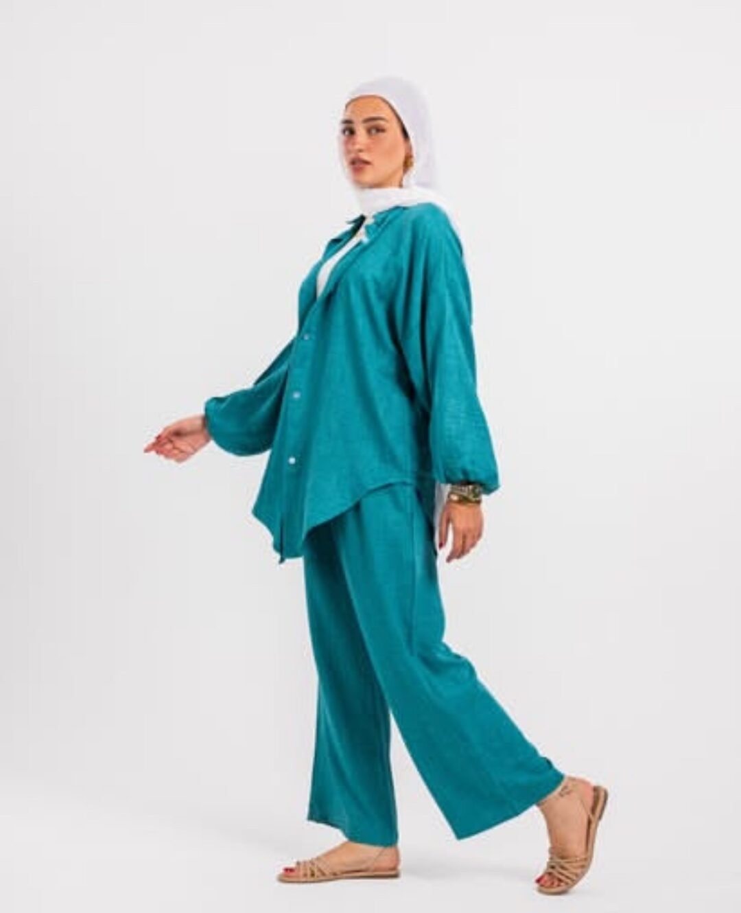 Aqua shirt set