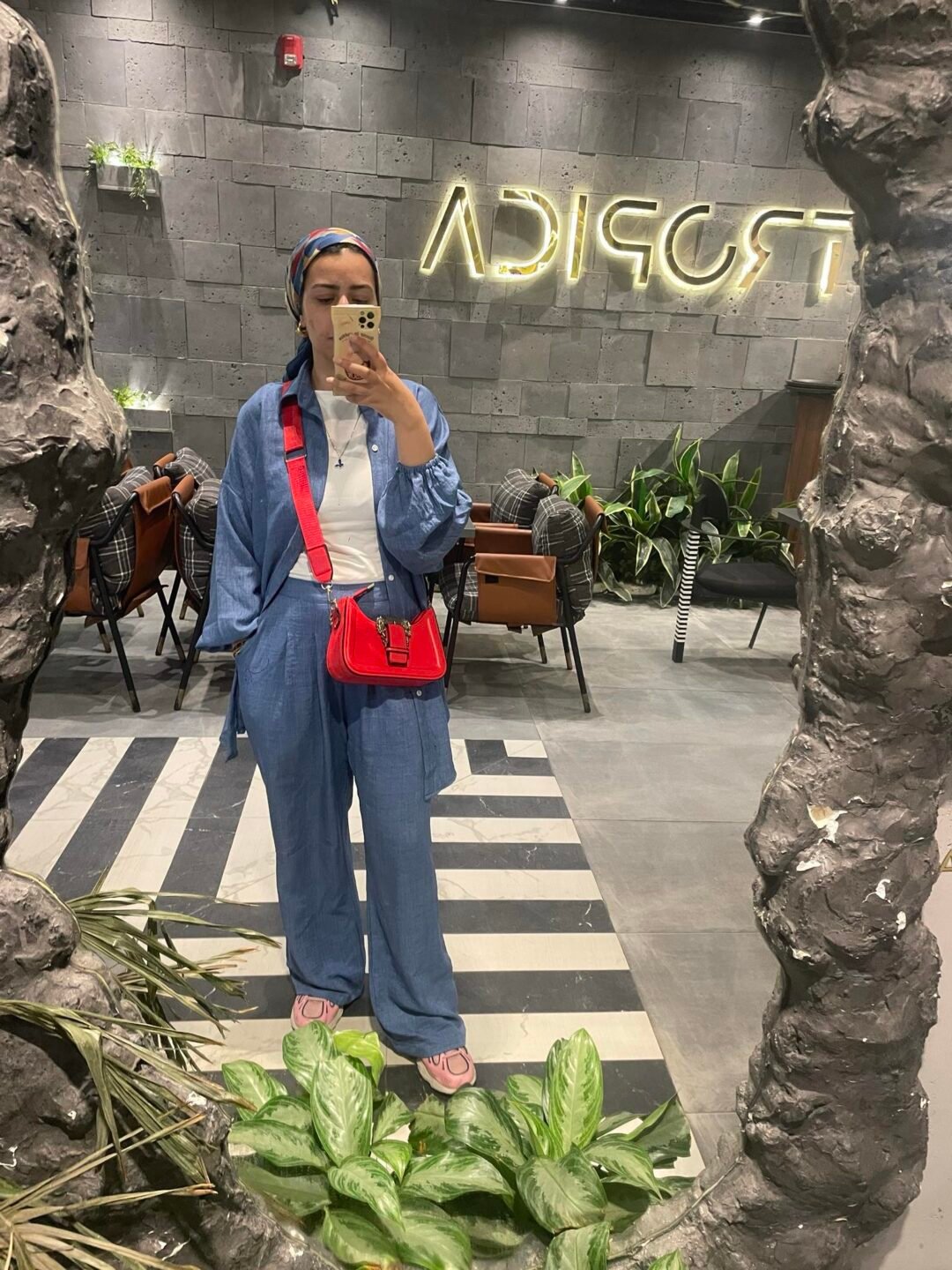 Le denim Shirt set